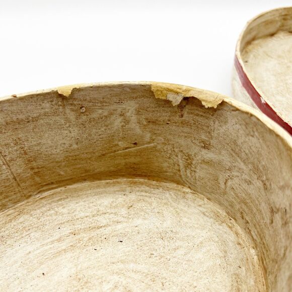 Kurt Adler Santa Claus Papier Mache Box Storage Decorative Oval Vintage 3D *READ - Picture 10 of 13